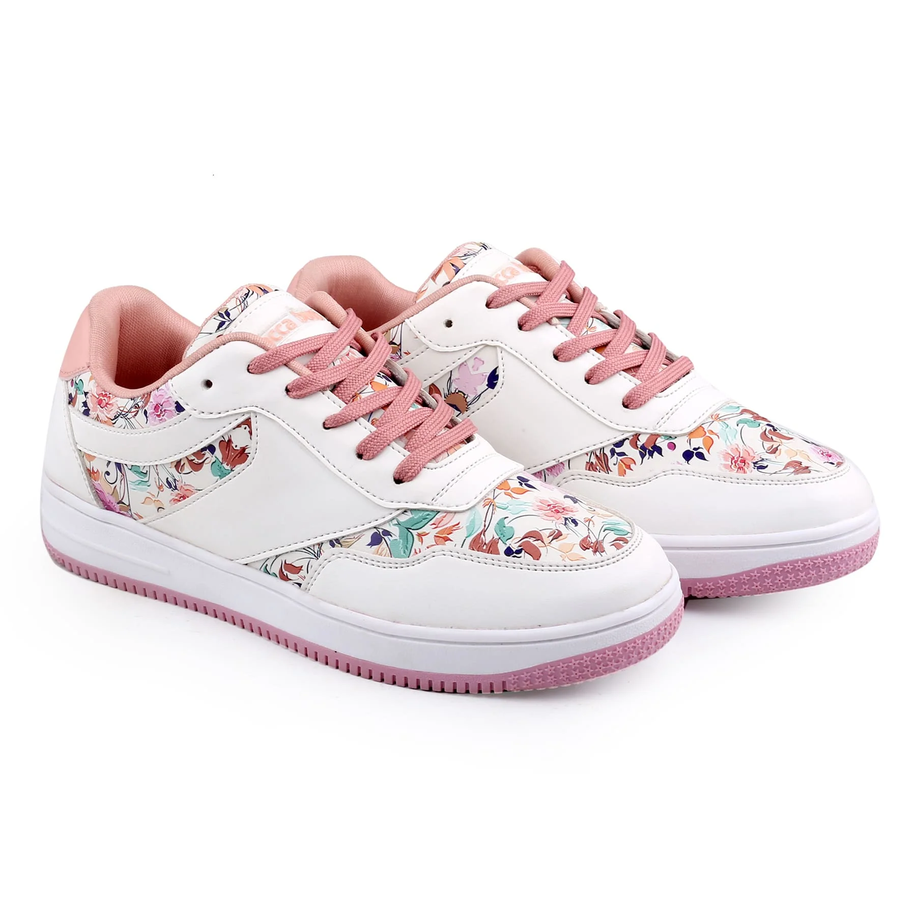 Bacca Bucci VIXEN Low Top Flat Sole Fashion Women's Sneakers with Digital Prints - Image 5