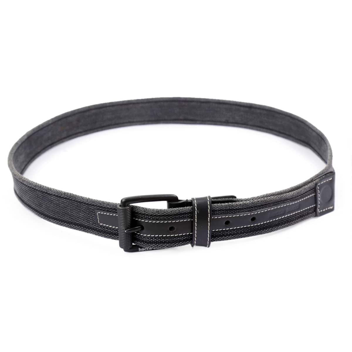 Bacca Bucci Water-Washed Canvas Belt with Genuine Leather Component - Image 5