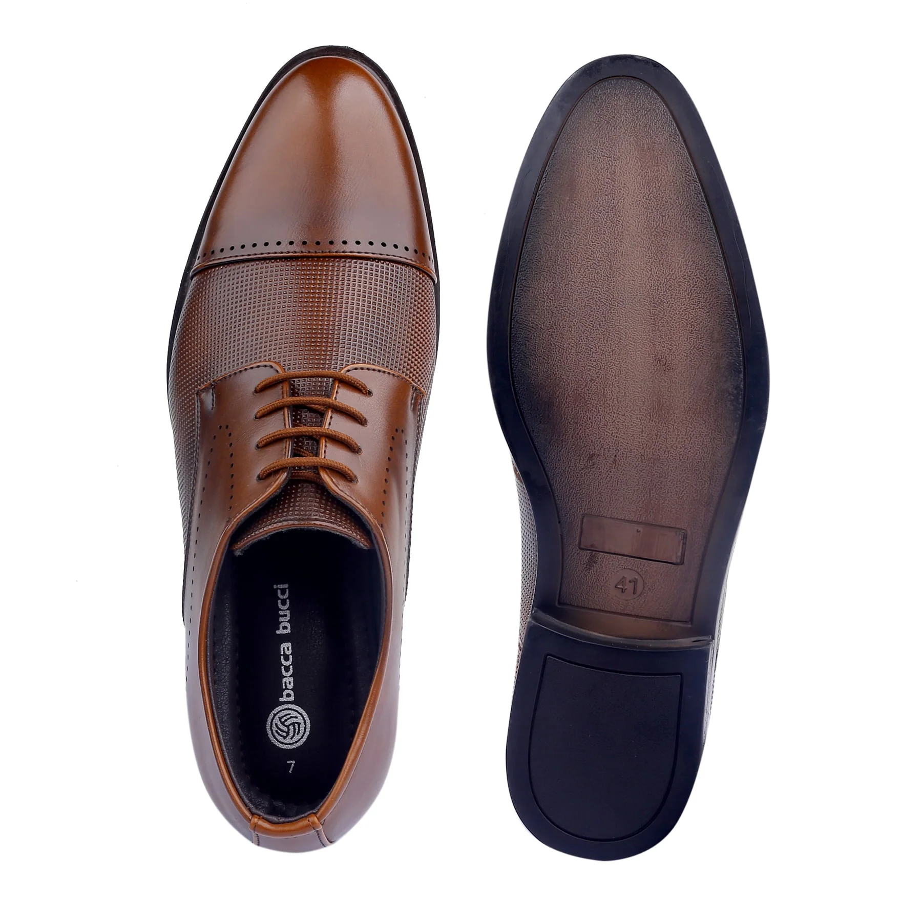 Bacca Bucci WINDSOR Formal Shoes with Superior Comfort | All Day Wear Office Or Party Lace-up Shoes - Image 14