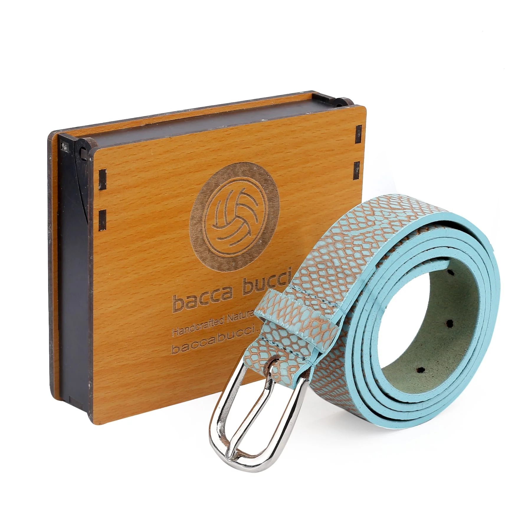 Bacca Bucci Women Genuine Leather Belts with Imported Nickle Free Buckle | Width : 28 MM | Two tone Finish Belt - Image 13