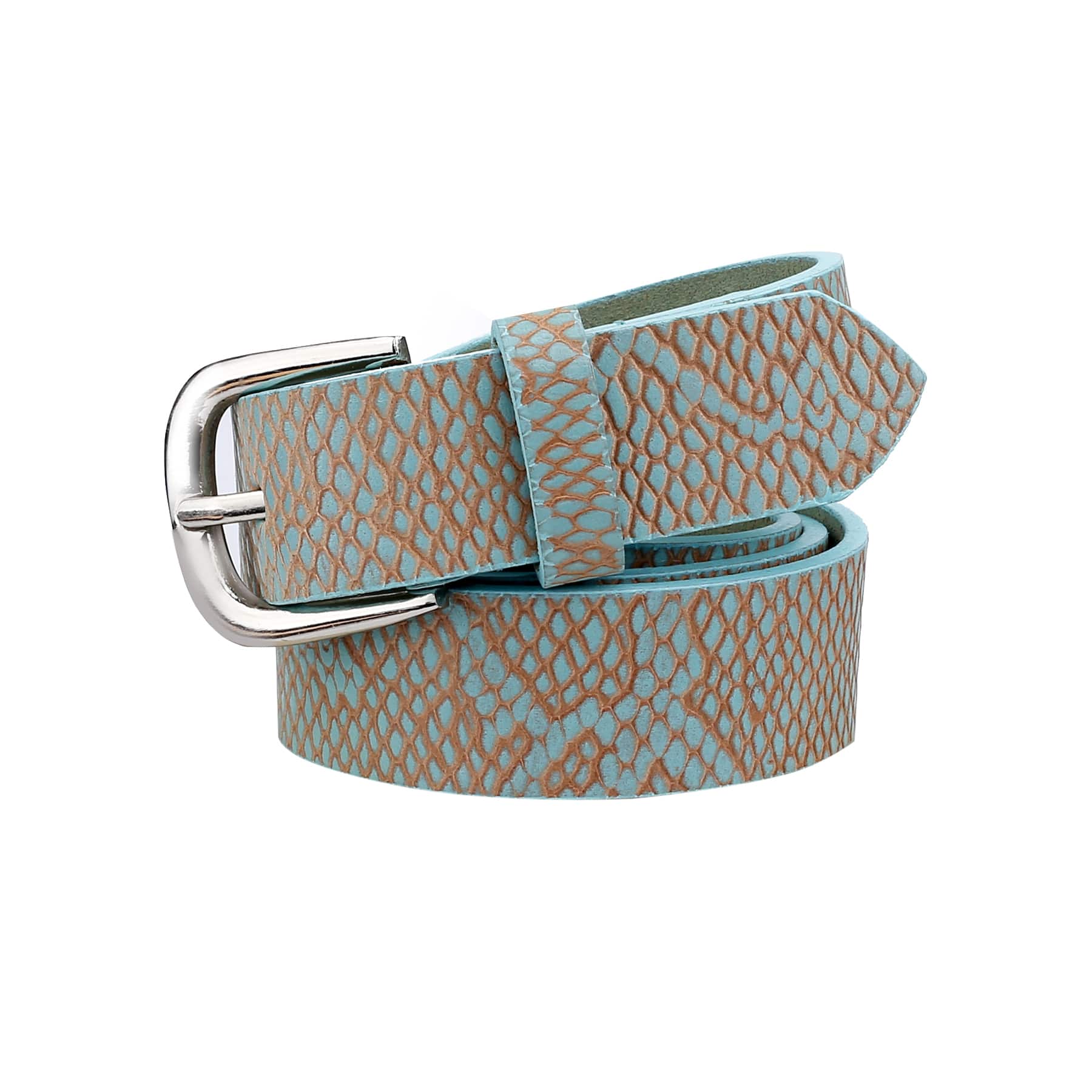 Bacca Bucci Women Genuine Leather Belts with Imported Nickle Free Buckle | Width : 28 MM | Two tone Finish Belt - Image 8