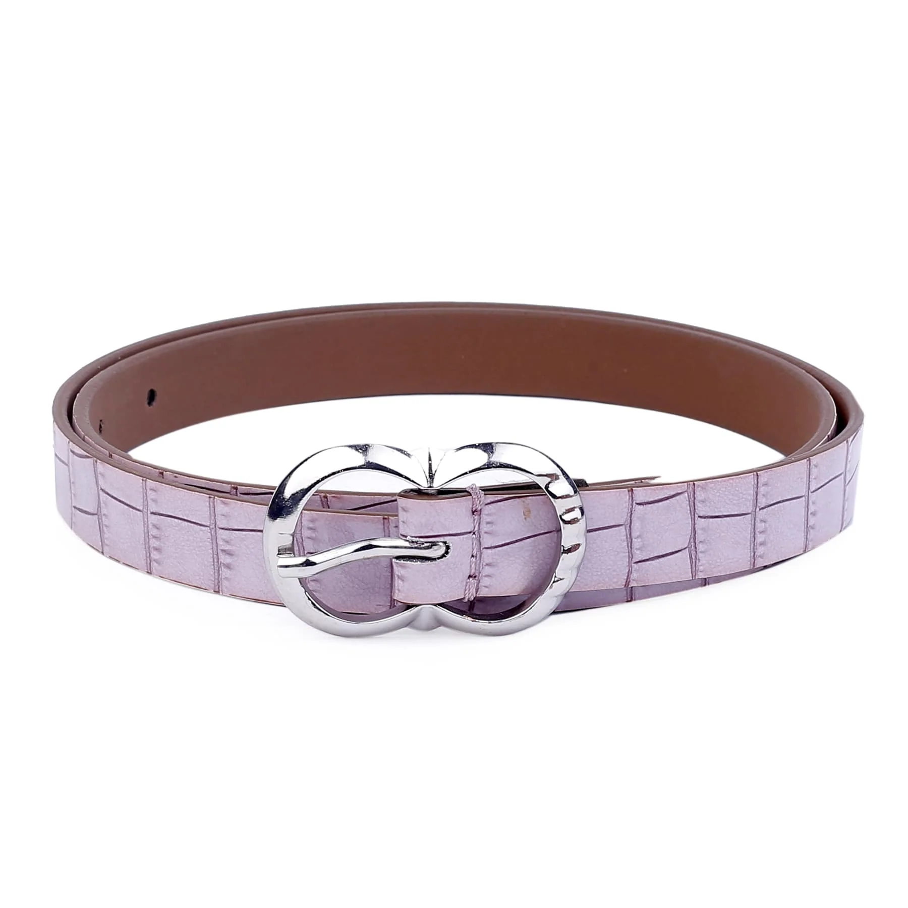 Bacca Bucci Women Leather Belts with Imported Nickle Free Buckle | Width : 20 MM | Croco Luster Belt - Image 17