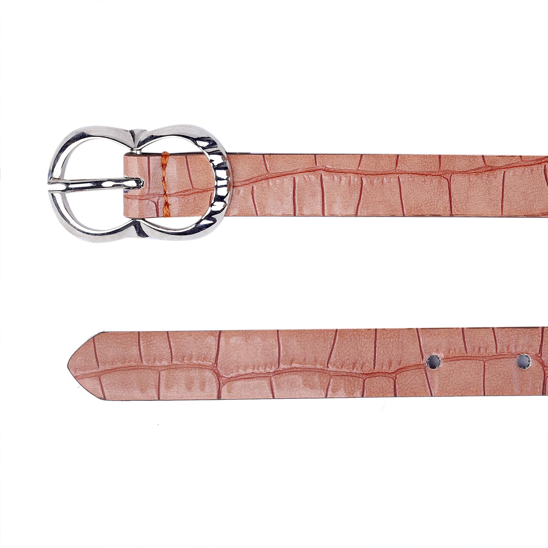 Bacca Bucci Women Leather Belts with Imported Nickle Free Buckle | Width : 20 MM | Croco Luster Belt - Image 22