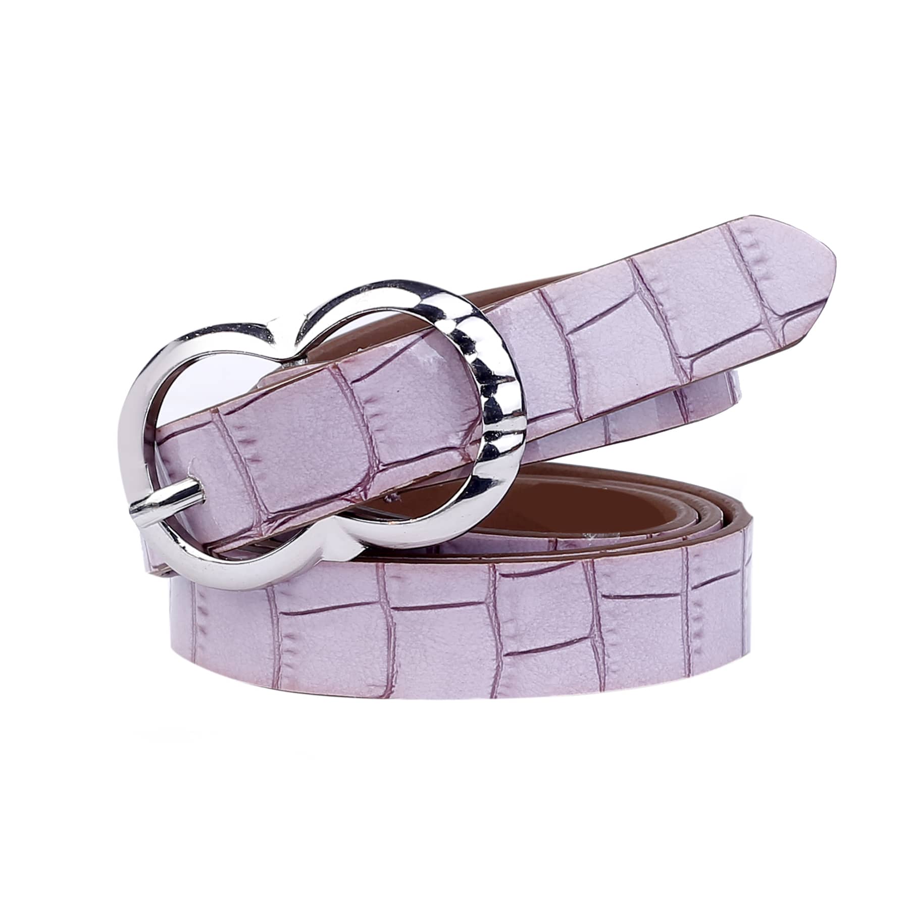 Bacca Bucci Women Leather Belts with Imported Nickle Free Buckle | Width : 20 MM | Croco Luster Belt - Image 19