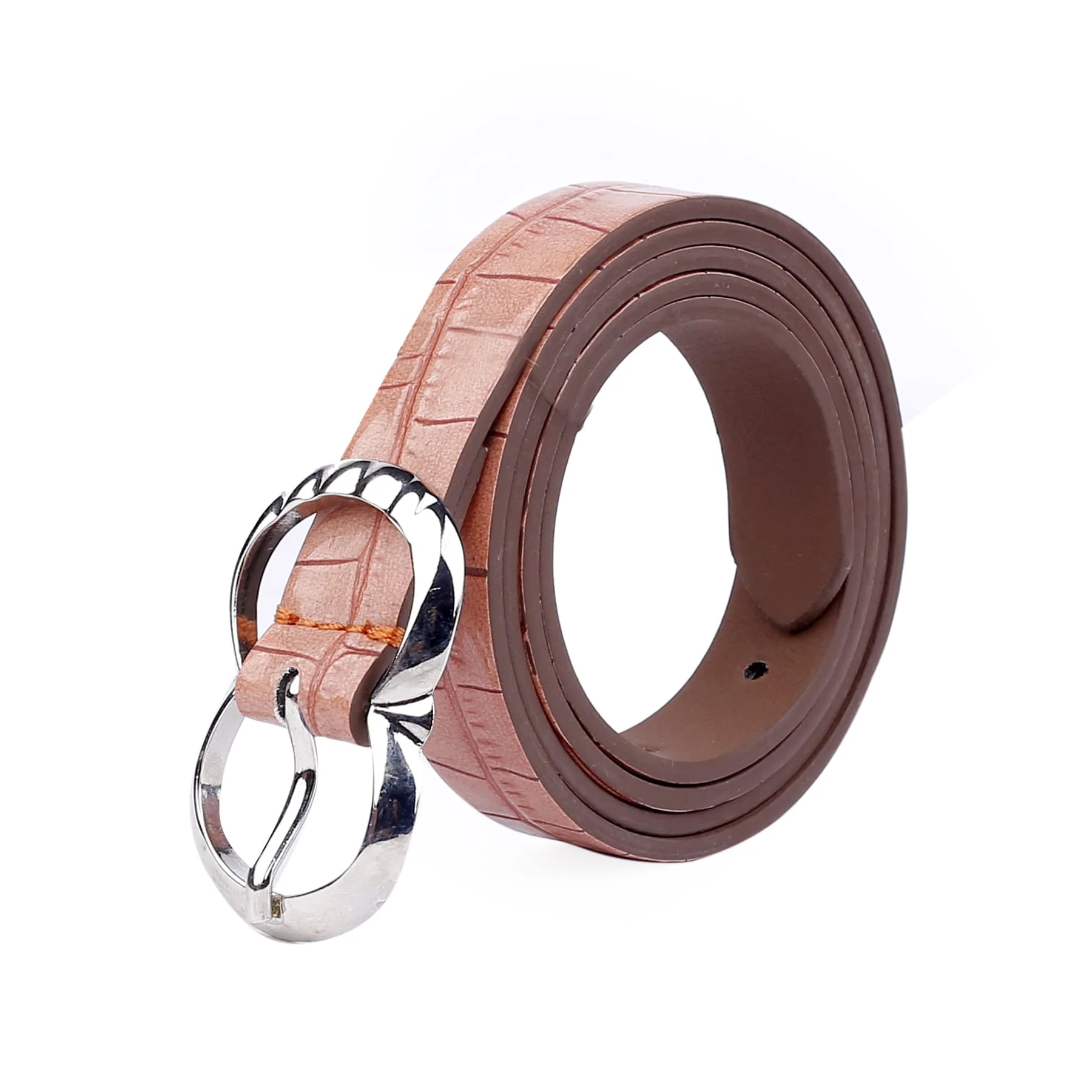 Bacca Bucci Women Leather Belts with Imported Nickle Free Buckle | Width : 20 MM | Croco Luster Belt - Image 26