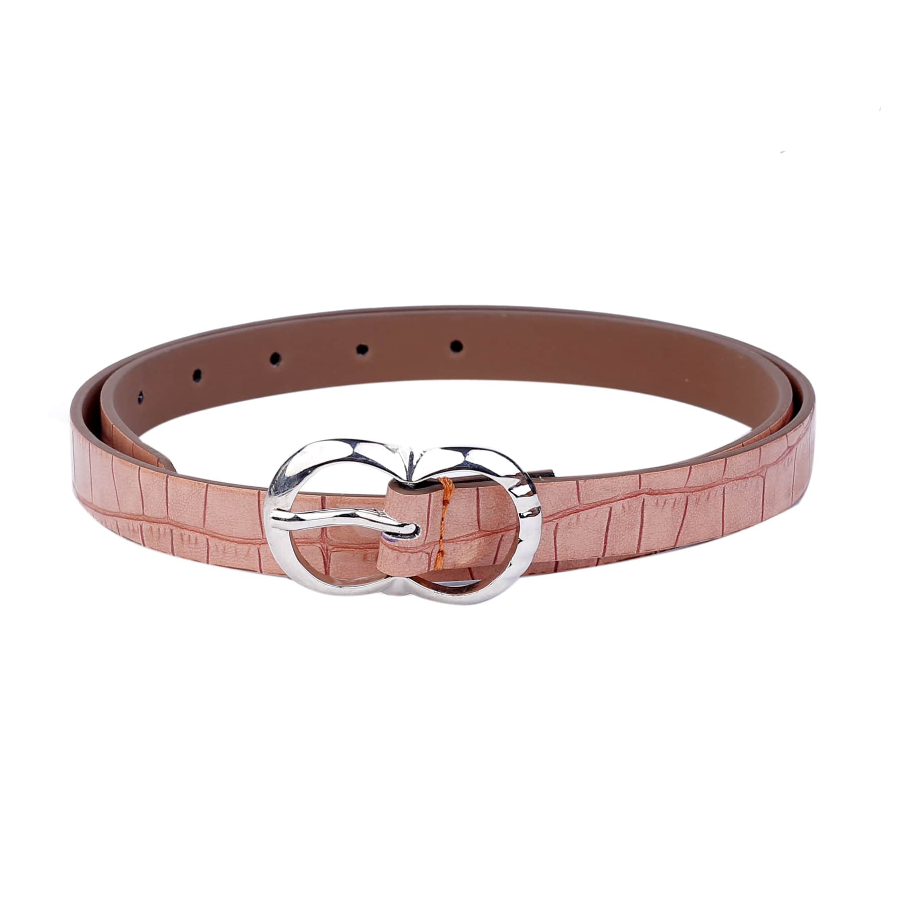 Bacca Bucci Women Leather Belts with Imported Nickle Free Buckle | Width : 20 MM | Croco Luster Belt - Image 29