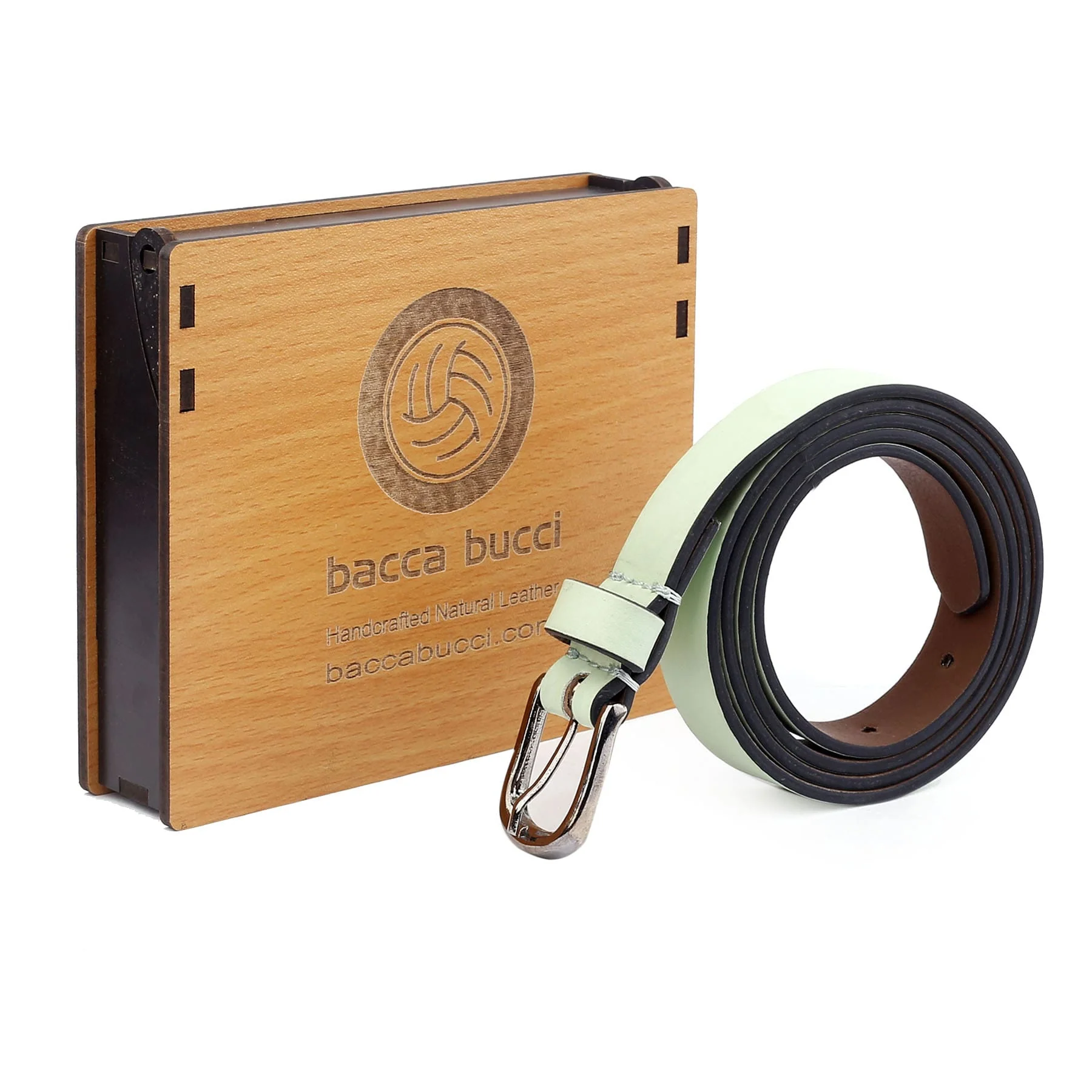 Bacca Bucci Women Leather Belts with Imported Nickle Free Buckle | Width : 20 MM | Solid Color Luster Finish Belt - Image 18