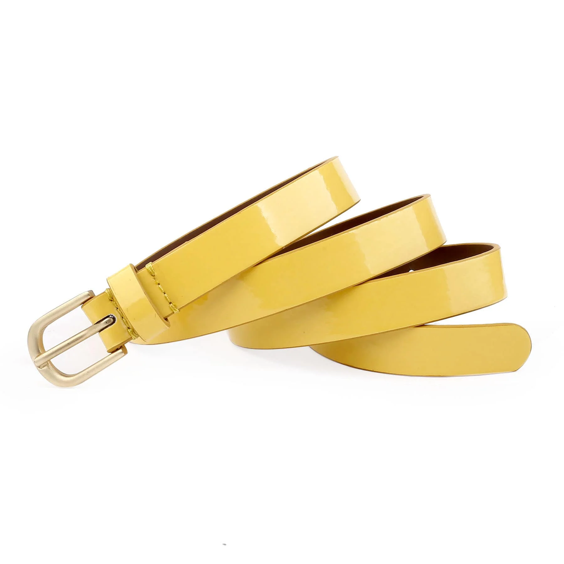 Bacca Bucci Women Leather Belts with Imported Nickle Free Buckle | Width : 20 MM | Solid Color Luster Finish Belt - Image 3