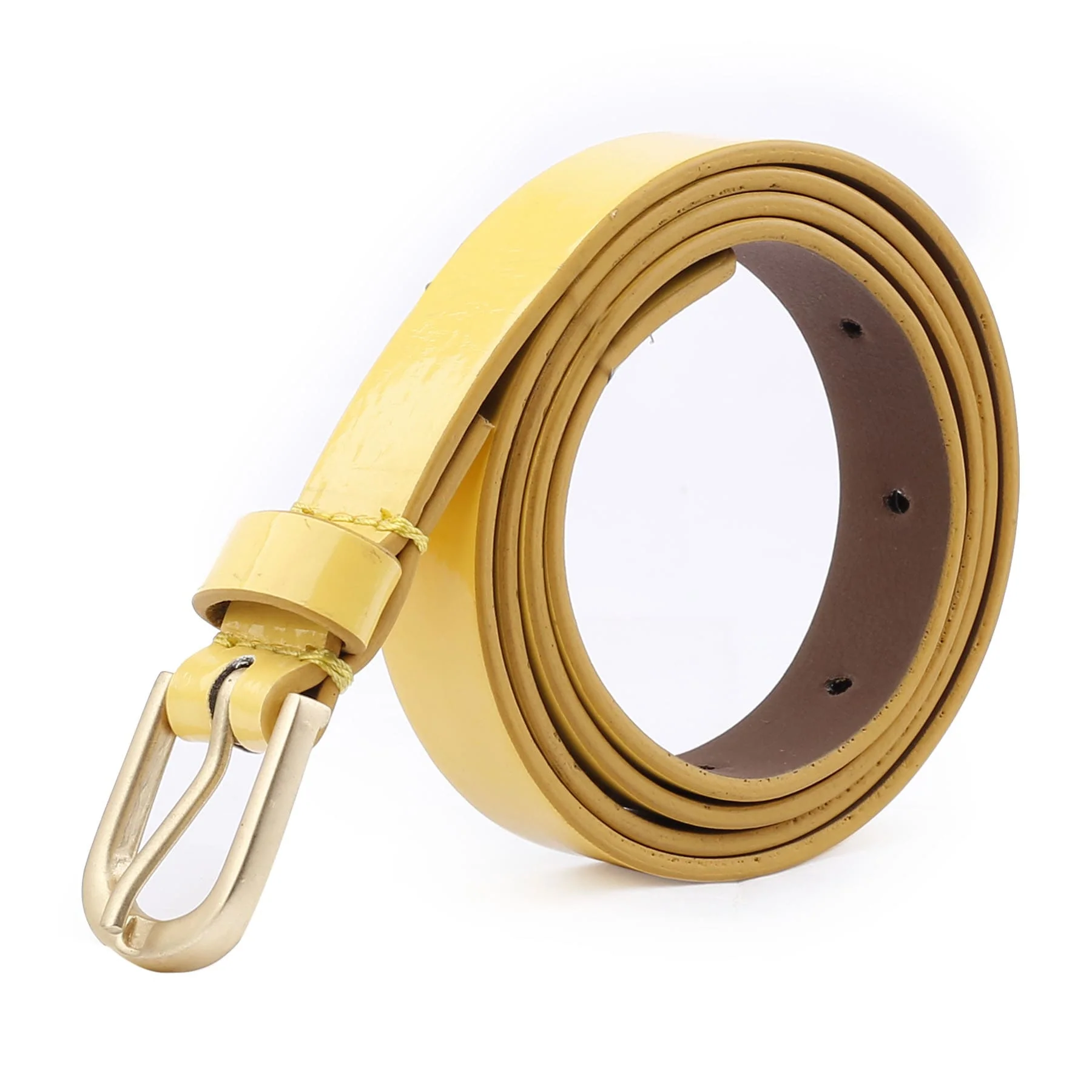 Bacca Bucci Women Leather Belts with Imported Nickle Free Buckle | Width : 20 MM | Solid Color Luster Finish Belt - Image 14