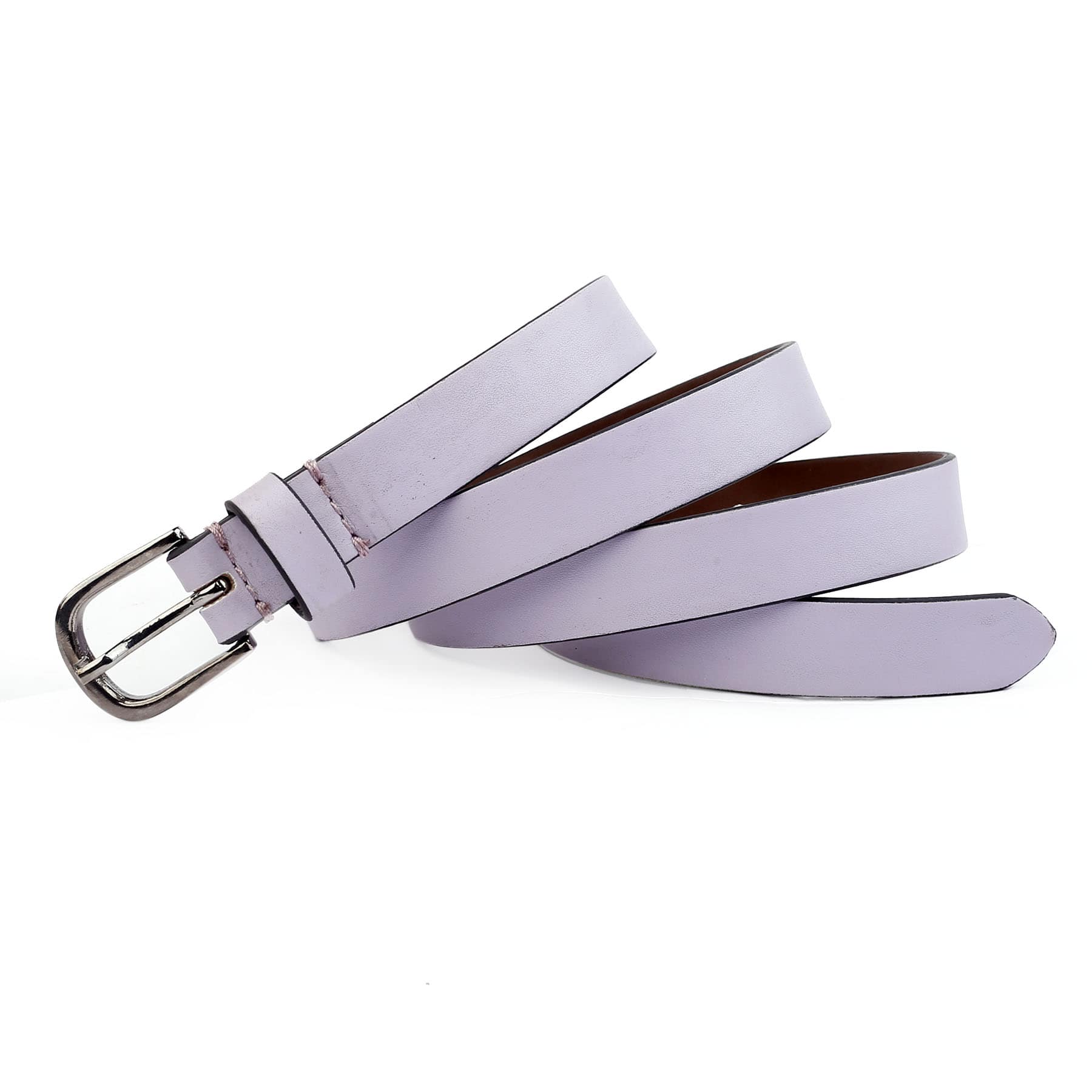 Bacca Bucci Women Leather Belts with Imported Nickle Free Buckle | Width : 20 MM | Solid Color Luster Finish Belt - Image 21