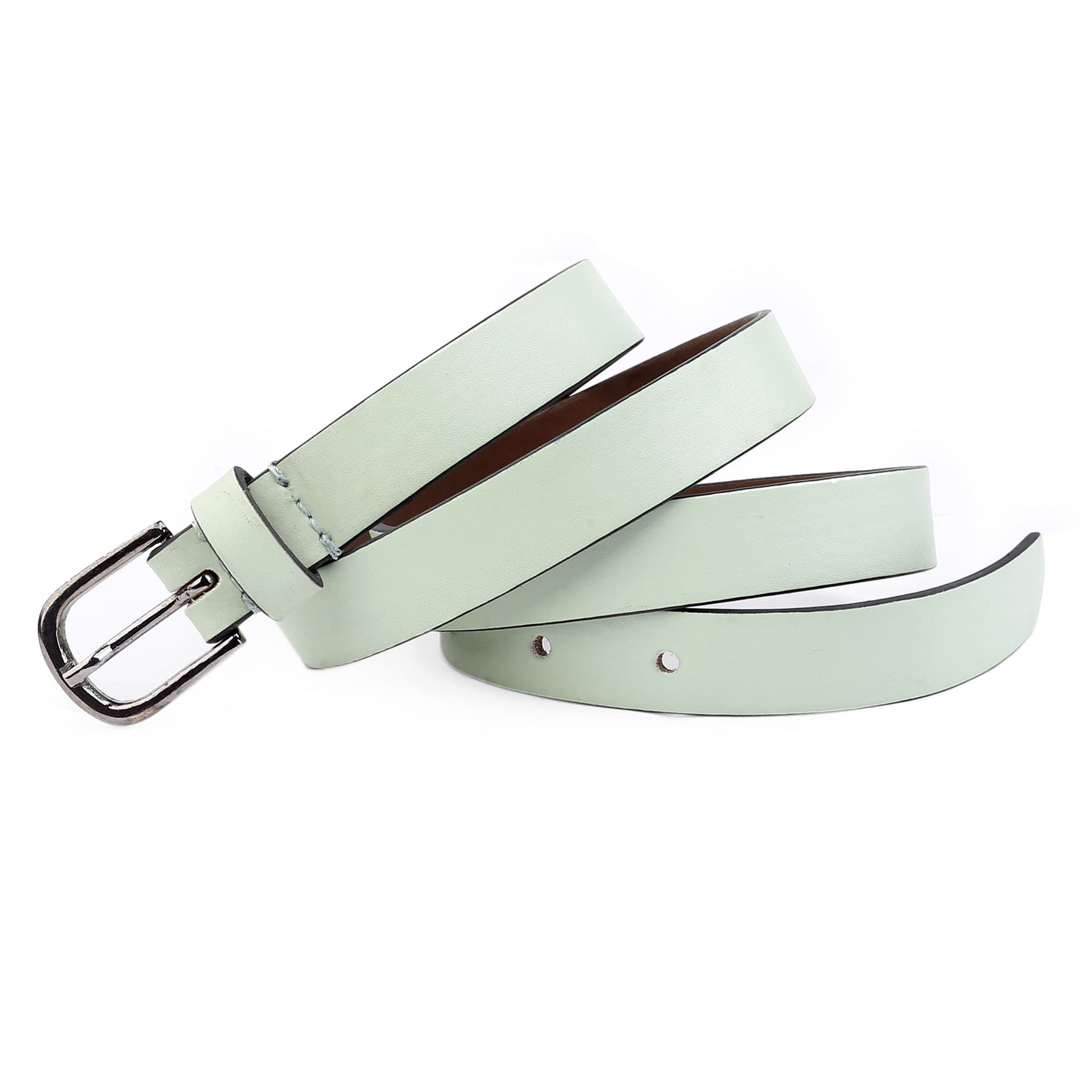 Bacca Bucci Women Leather Belts with Imported Nickle Free Buckle | Width : 20 MM | Solid Color Luster Finish Belt - Image 15