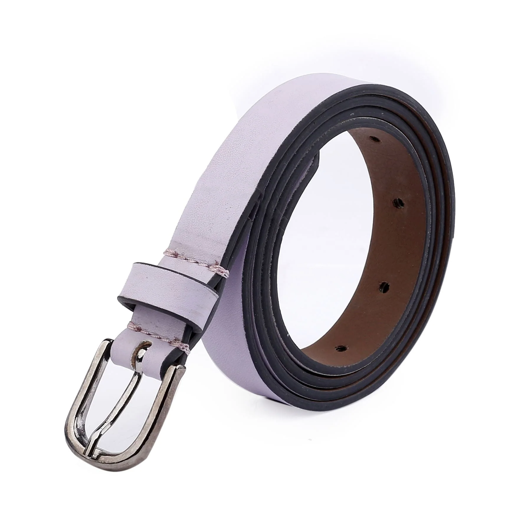 Bacca Bucci Women Leather Belts with Imported Nickle Free Buckle | Width : 20 MM | Solid Color Luster Finish Belt - Image 26