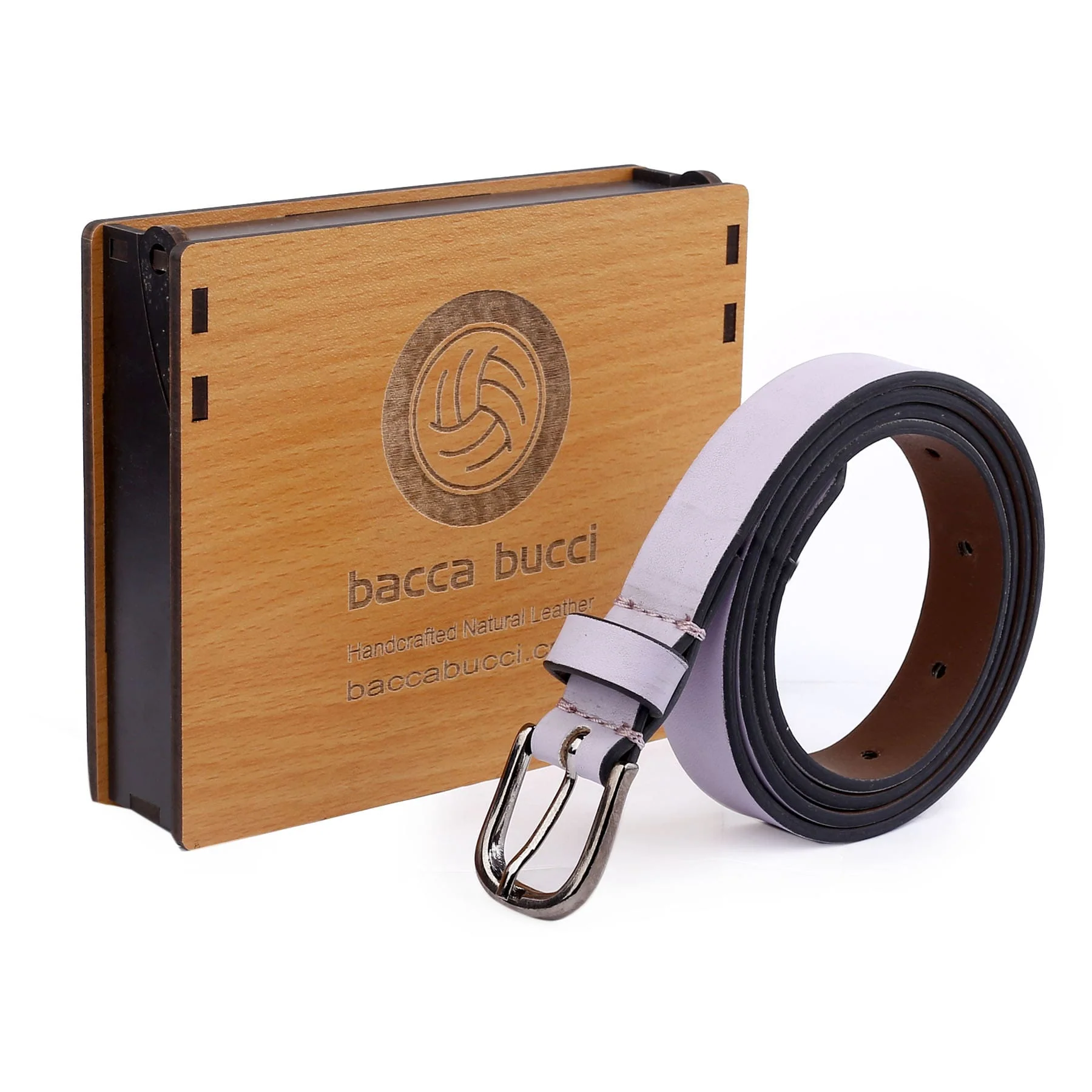 Bacca Bucci Women Leather Belts with Imported Nickle Free Buckle | Width : 20 MM | Solid Color Luster Finish Belt - Image 30