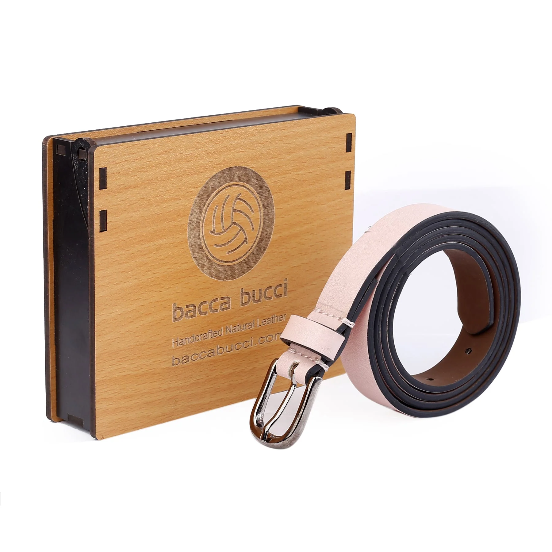 Bacca Bucci Women Leather Belts with Imported Nickle Free Buckle | Width : 20 MM | Solid Color Luster Finish Belt - Image 6