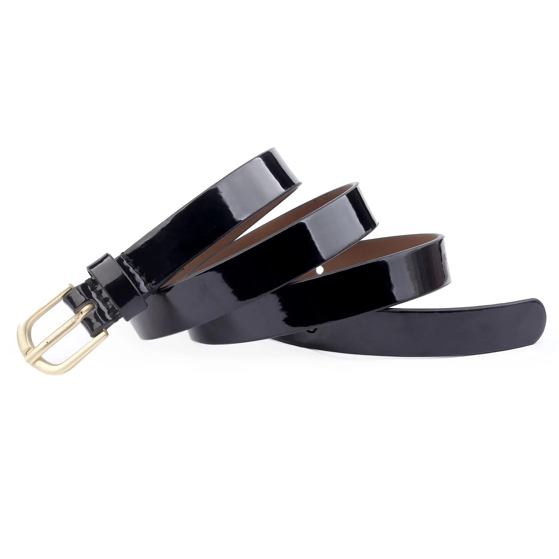 Bacca Bucci Women Leather Belts with Imported Nickle Free Buckle | Width : 20 MM | Solid Color Luster Finish Belt - Image 9