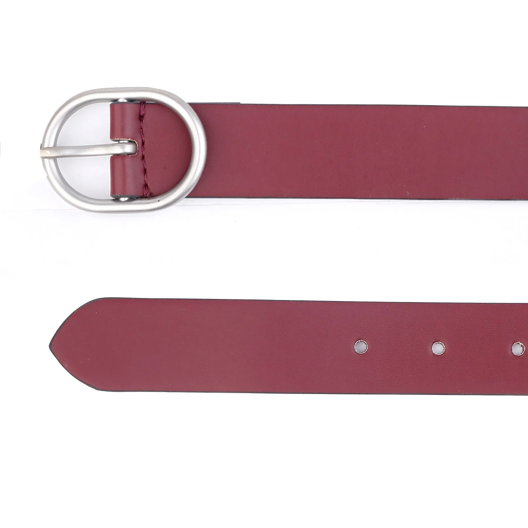 Bacca Bucci Women Leather Belts with Imported Nickle Free Buckle | Width : 30 MM | Solid Color Matt Luster Finish Belts - Image 11