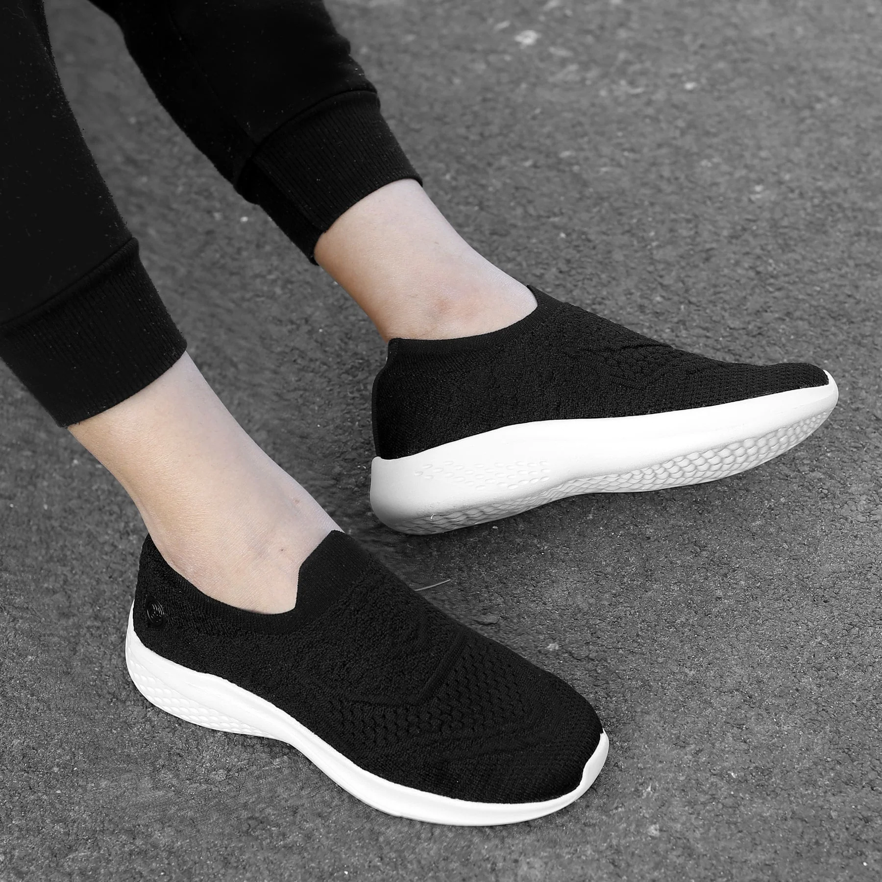 Bacca Bucci Women's WALKER Slip-On Walking Breathable Mesh Sports Shoes Sneakers - Image 10