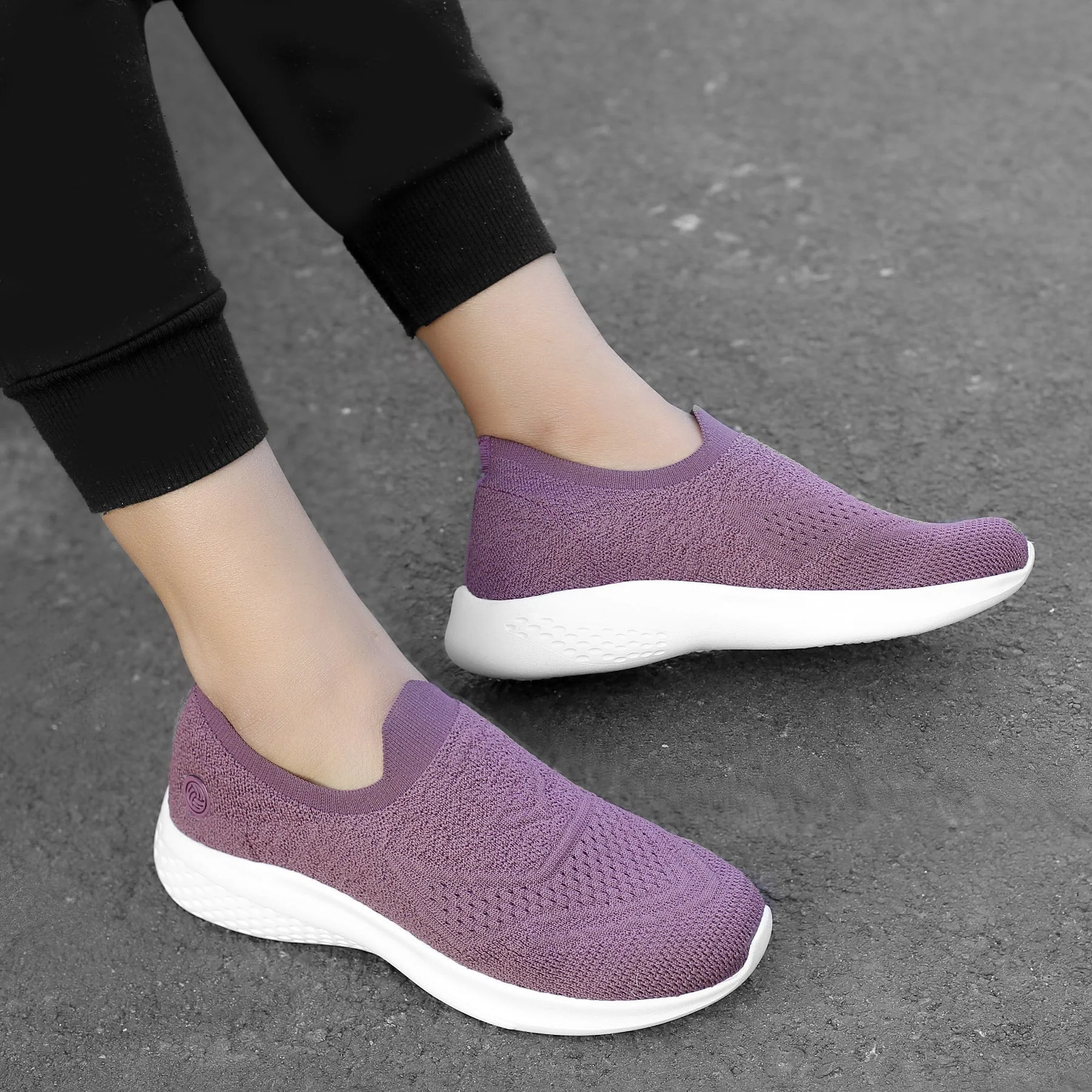 Bacca Bucci Women's WALKER Slip-On Walking Breathable Mesh Sports Shoes Sneakers - Image 19