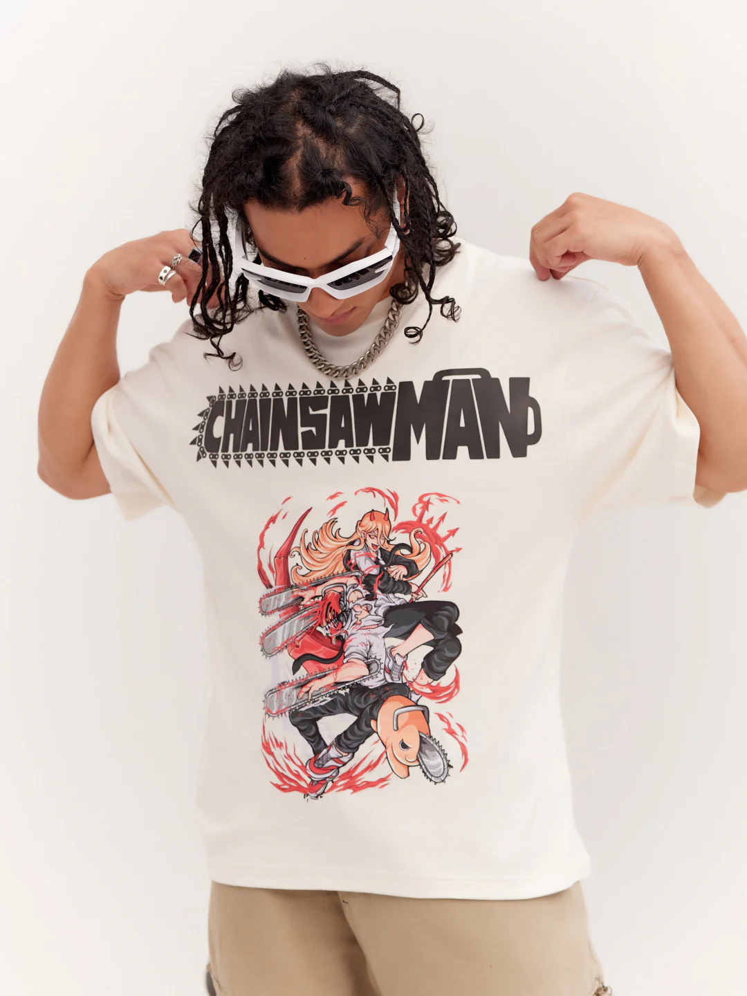 Chainsawman fan-art - Oversized t-shirt - Image 3