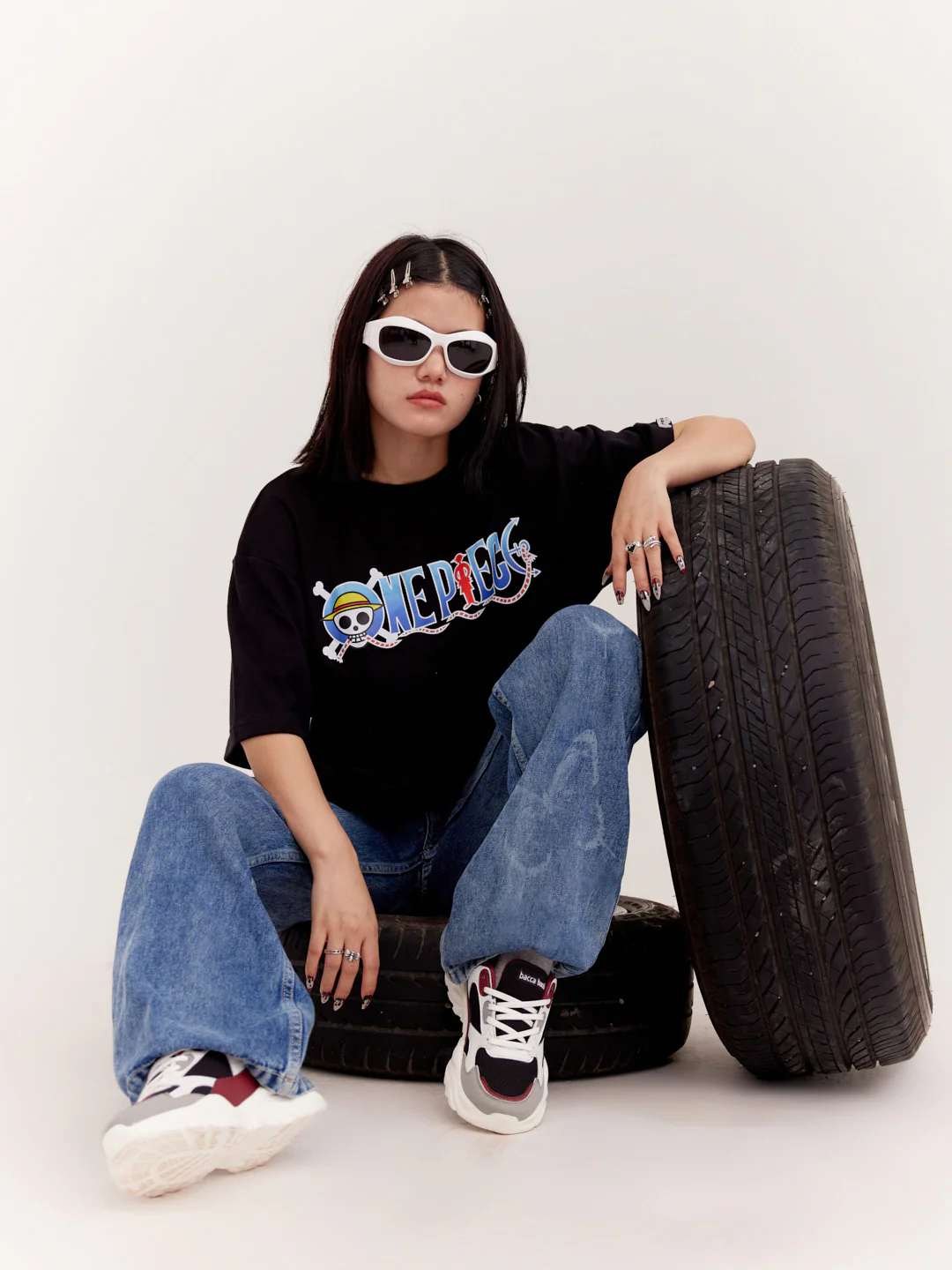 OnePiece Fan-art - Oversized t-shirt | Black - Image 4